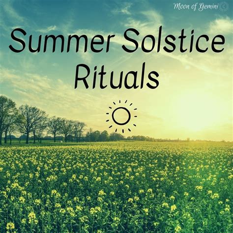 Rituals for attracting abundance and harmony during the summer solstice for pagans